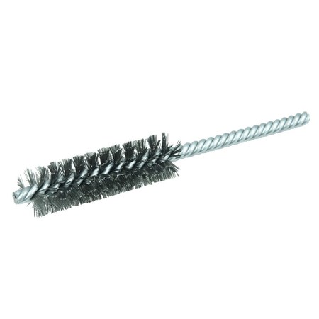 Weiler 3/4" Power Tube Brush, .006" Steel Wire Fill, 2-1/2" Brush Length 21110